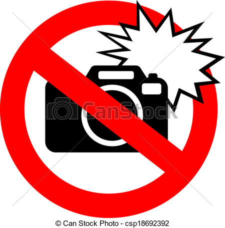 450x456 No Flash Photography Sign Isolated On White Eps Vectors