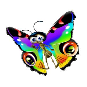 300x300 Photoshop Clipart 3d Butterfly Free Collection Download