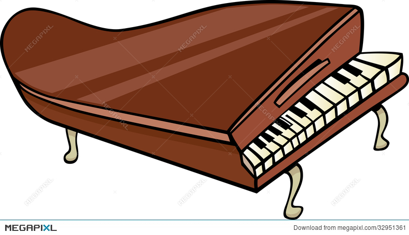 800x459 Piano Clip Art Cartoon Illustration Illustration 32951361