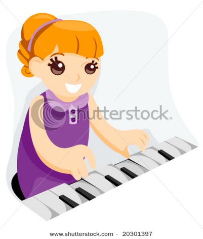 401x470 Playing Piano Cartoon