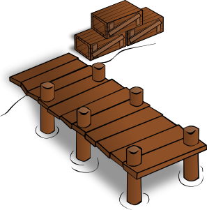 297x301 Docks Clip Art Free Vector 4vector
