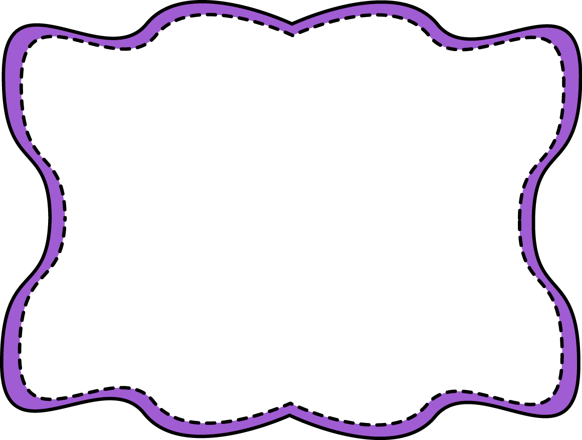 1162x878 Purple Wavy Stitched Frame