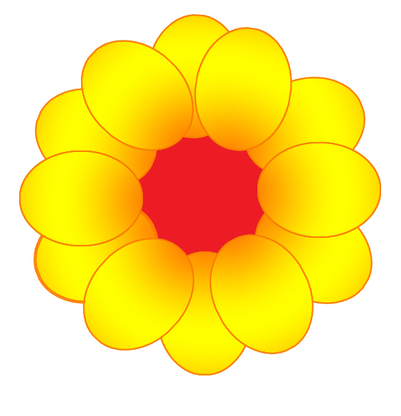 564x586 Yellow Flowers Clip Art