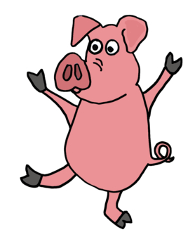 278x340 Clipart Dancing Pig