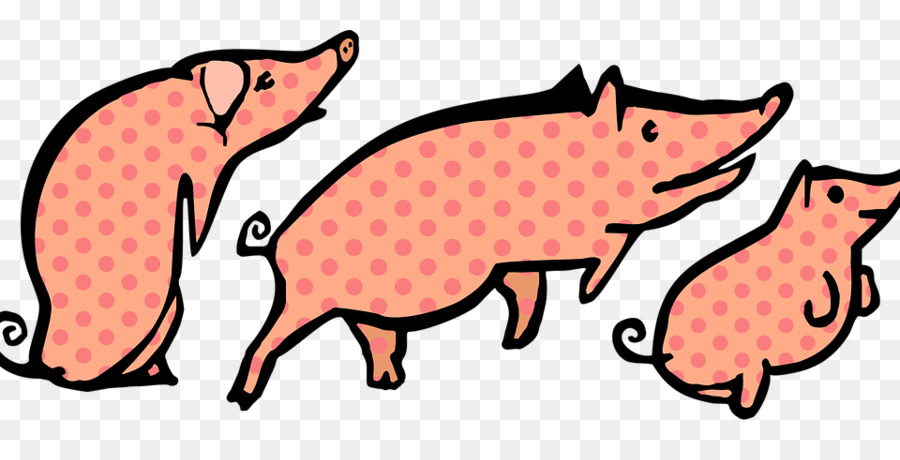 900x460 Three Little Pigs Clipart