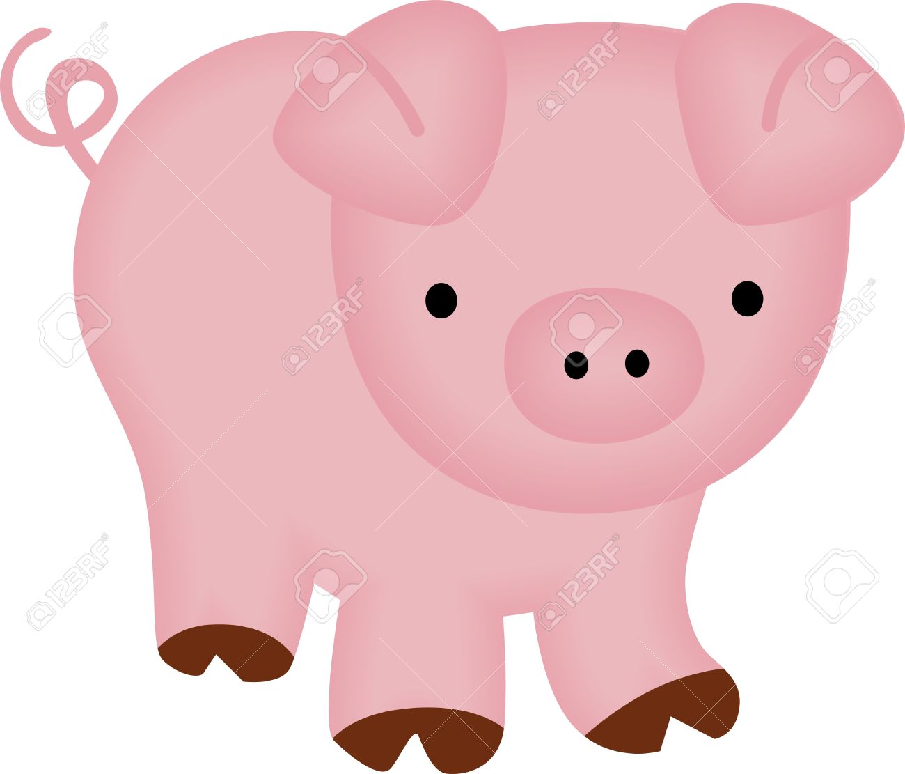 1300x1111 Clip Art Clip Art Of A Pig