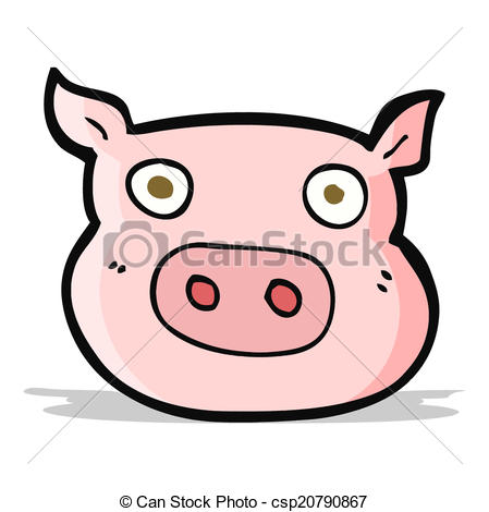 449x470 Cartoon Pig Face Clip Art Vector