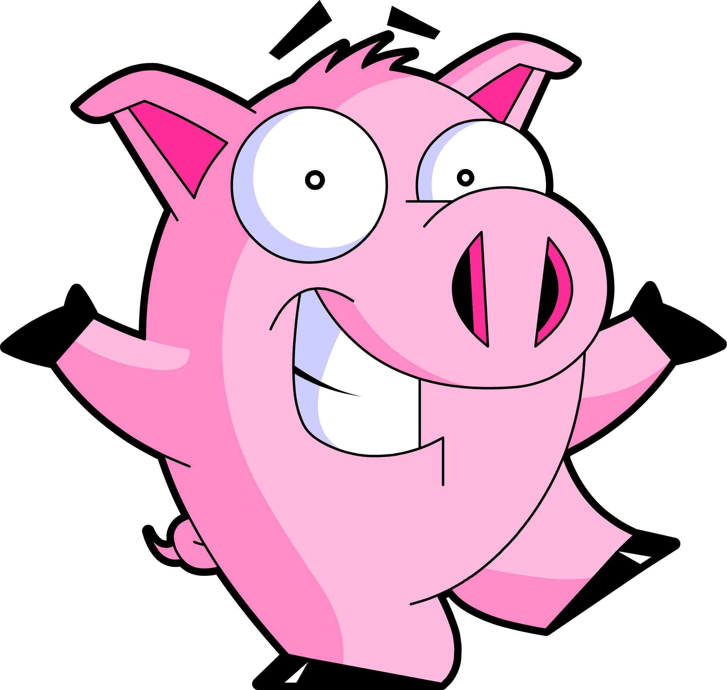 2442x2319 Clip Art Cartoon Pig Clip Art