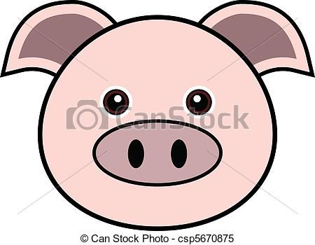 450x350 Pig Face Clipart Clipart Panda