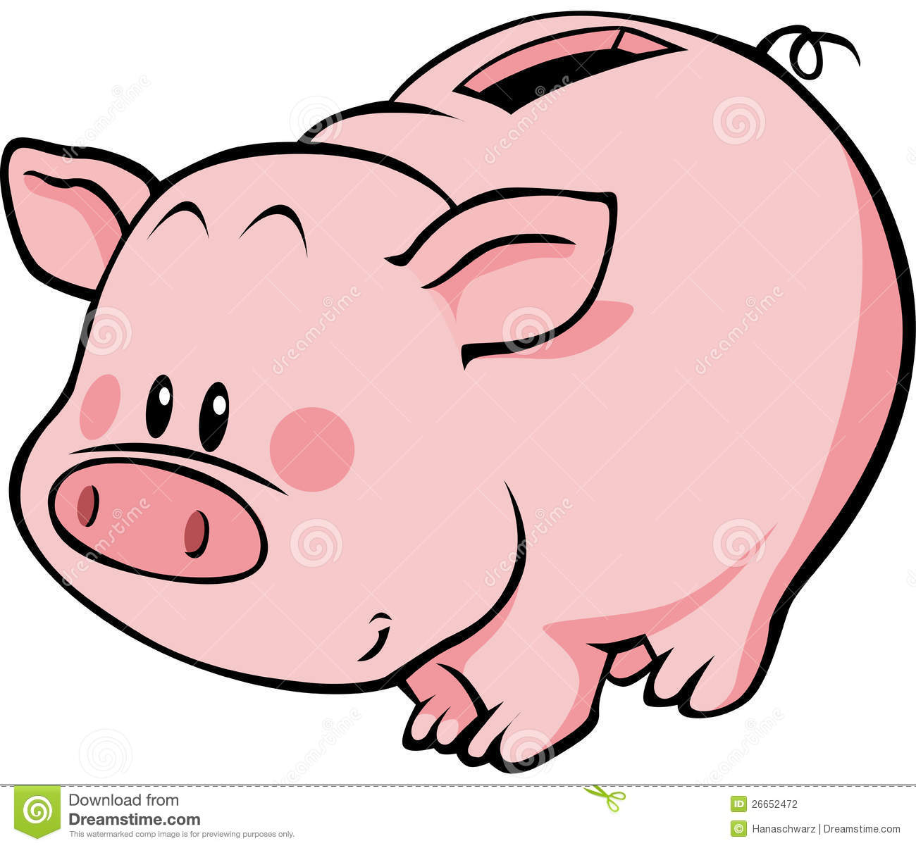 1300x1204 Cartoon Piggy Bank Clipart