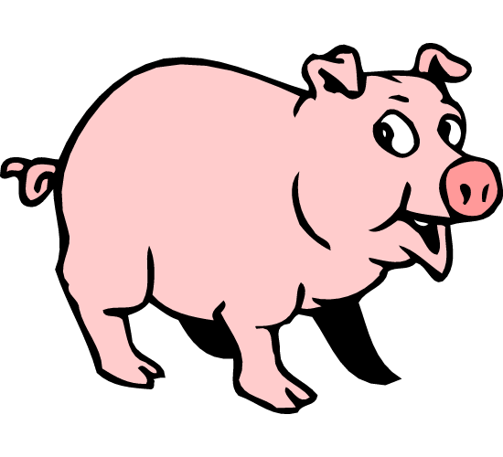 550x500 Pig Clip Art Black And White Clipart Panda