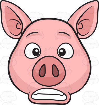 378x400 Pretty Design Clipart Pig A Bored Cartoon Vector Toons Piggy Bank