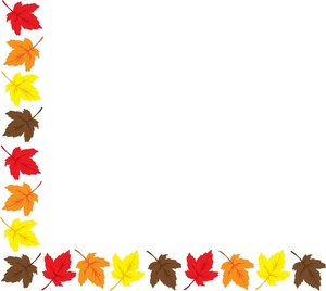 300x268 Autumn Leaves Border Clip Art Clipart