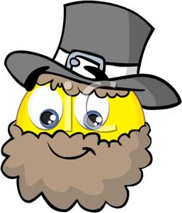257x300 Royalty Free Clipart Image A Smiley Face Pilgrim