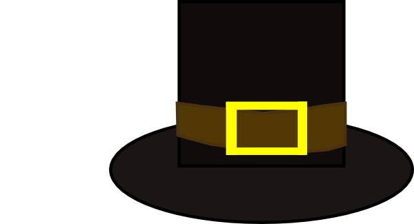600x325 Pilgrim Hat Clip Art