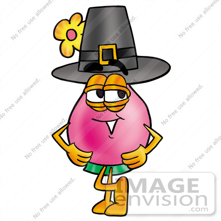 450x450 Clip Art Graphic Of A Pink Vase And Yellow Flowers Cartoon