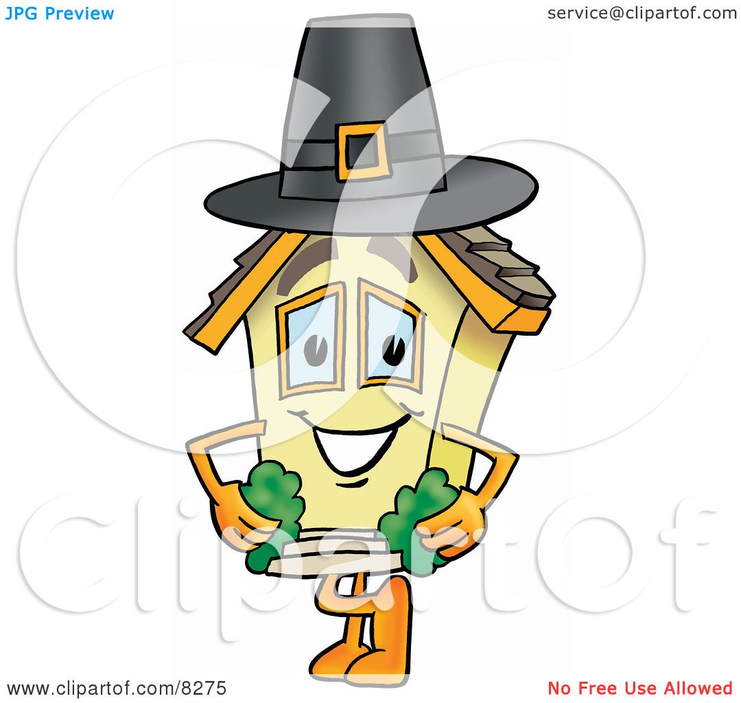 1080x1024 Clipart Picture Of House Mascot Cartoon Character Wearing