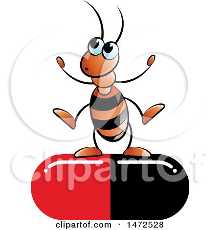 450x470 Royalty Free Vector Clip Art Illustration Of A Red Ant By Lal