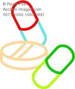 255x300 Clipart Illustration Of Pills