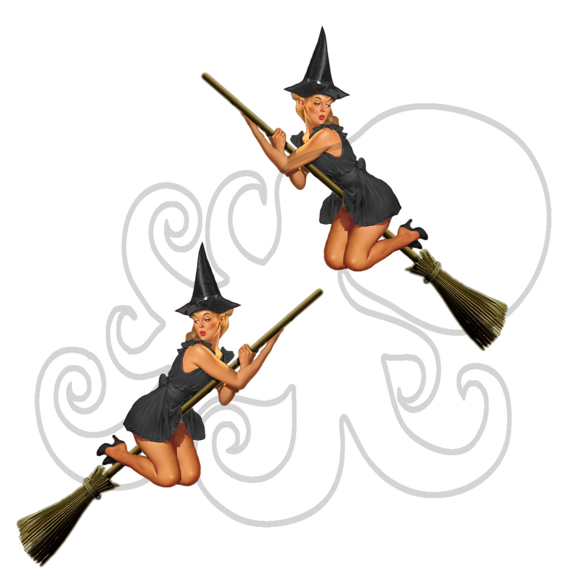 1200x1200 Pin Up Clip Art Pin Up Girl Retro 50's Pin Up Vintage Halloween