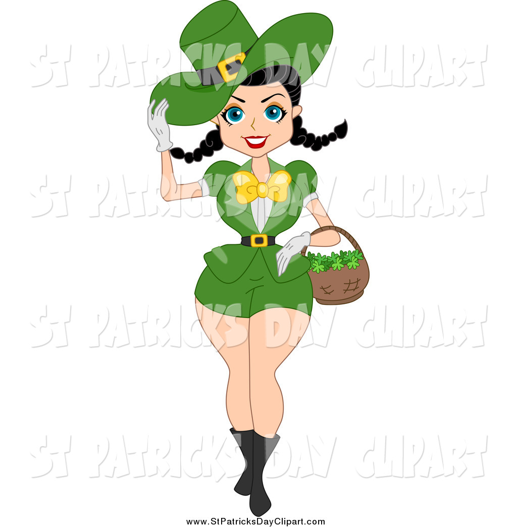 1024x1044 Royalty Free Stock St. Patrick's Day Designs Of Pin Up Girls