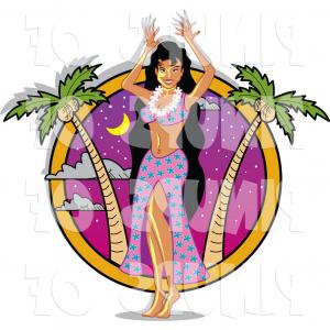 300x300 Stock Illustration Pin Up Fitness Girl With Lazttweet