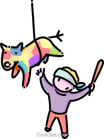 360x480 Boy Hitting A Royalty Free Vector Clip Art Illustration