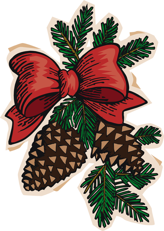 533x750 Christmas Pinecone Clipart