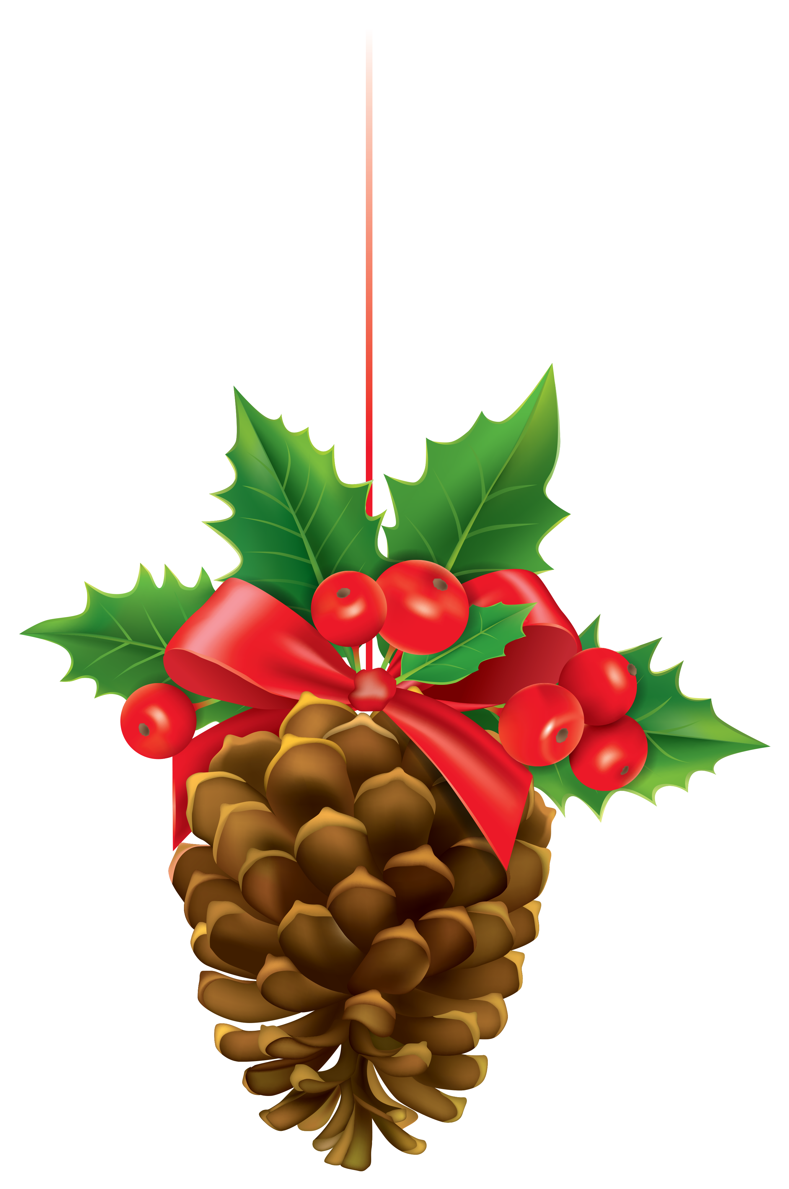 2672x4026 Christmas Pinecone With Mistletoe Png Clipart Imageu200b Gallery