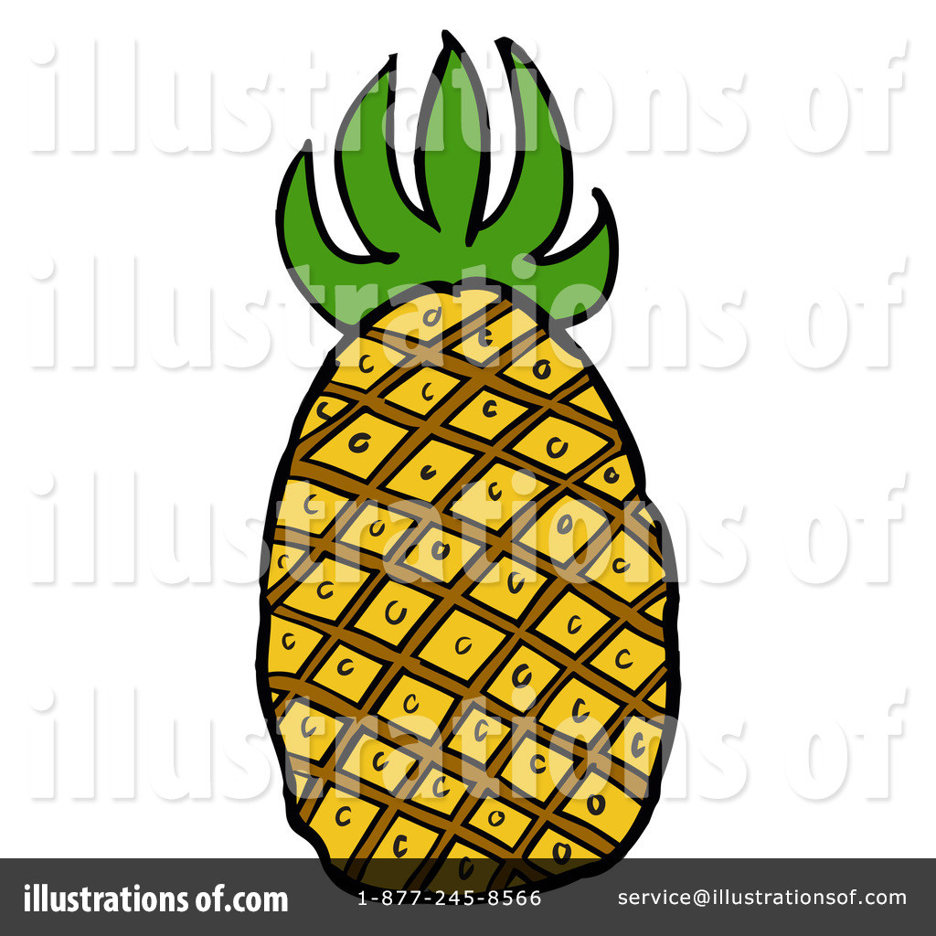 1024x1024 Pineapple Clip Art On White Background Royalty Free Cliparts