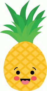 158x300 Cute Pineapples Clipart Set
