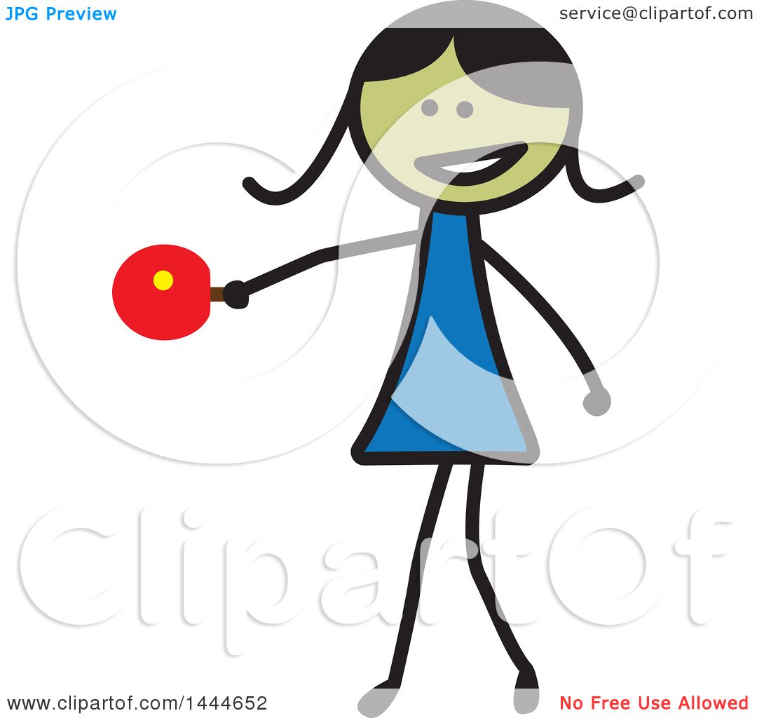 1080x1024 Clipart Of A Stick Girl Playing Ping Pong