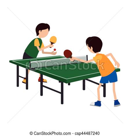 450x470 Kids Playing Ping Pong Vector Illustration Design Eps Vector
