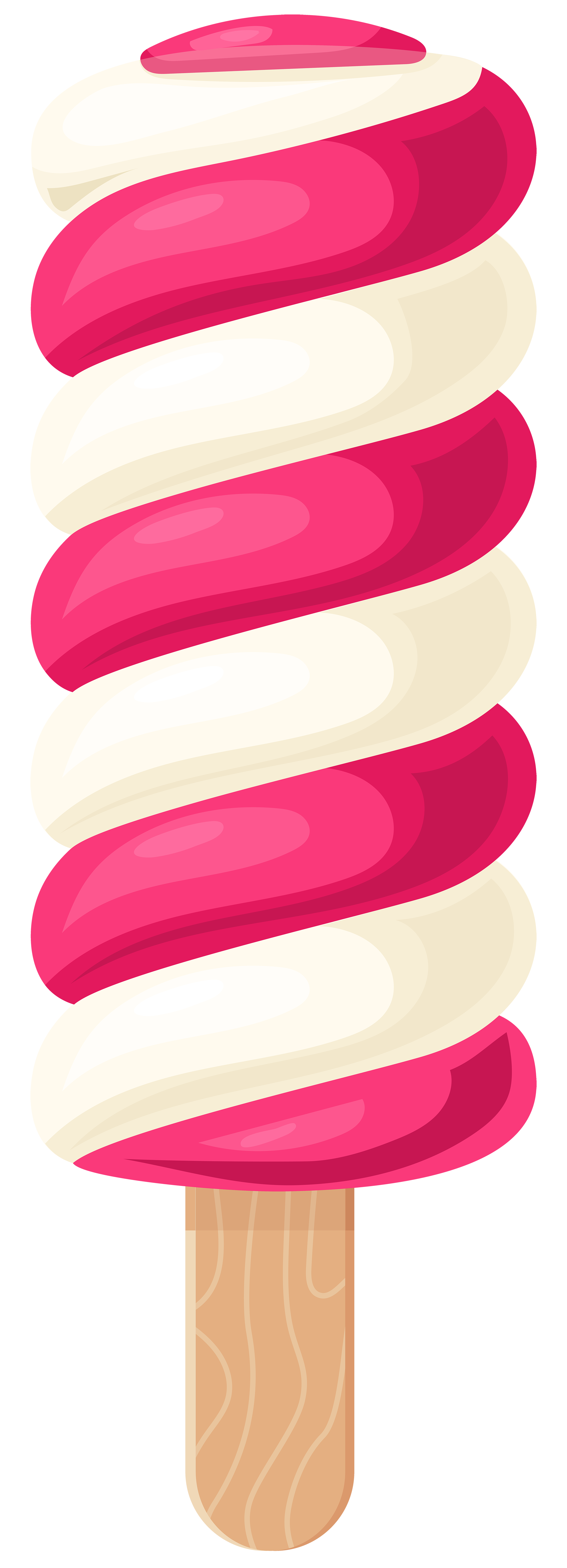 2170x6000 White Pink Ice Cream Stick Png Clip Art