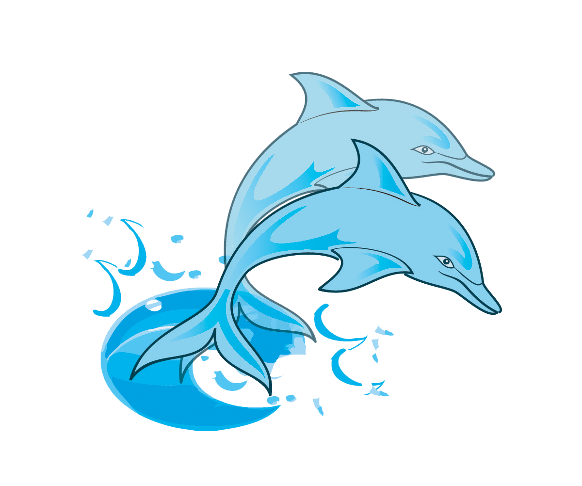 1200x1002 Dolphin Paintings Free Pair Of Blue Dolphins Clip Art Painting
