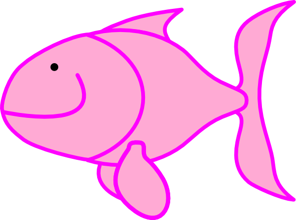 600x446 Pink Fish Clip Art