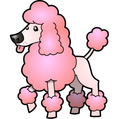 400x400 French Poodle Clipart Desktop Backgrounds