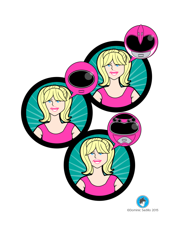 612x792 New Caricature Of Catherine Sutherland (As Multiple Power Rangers)