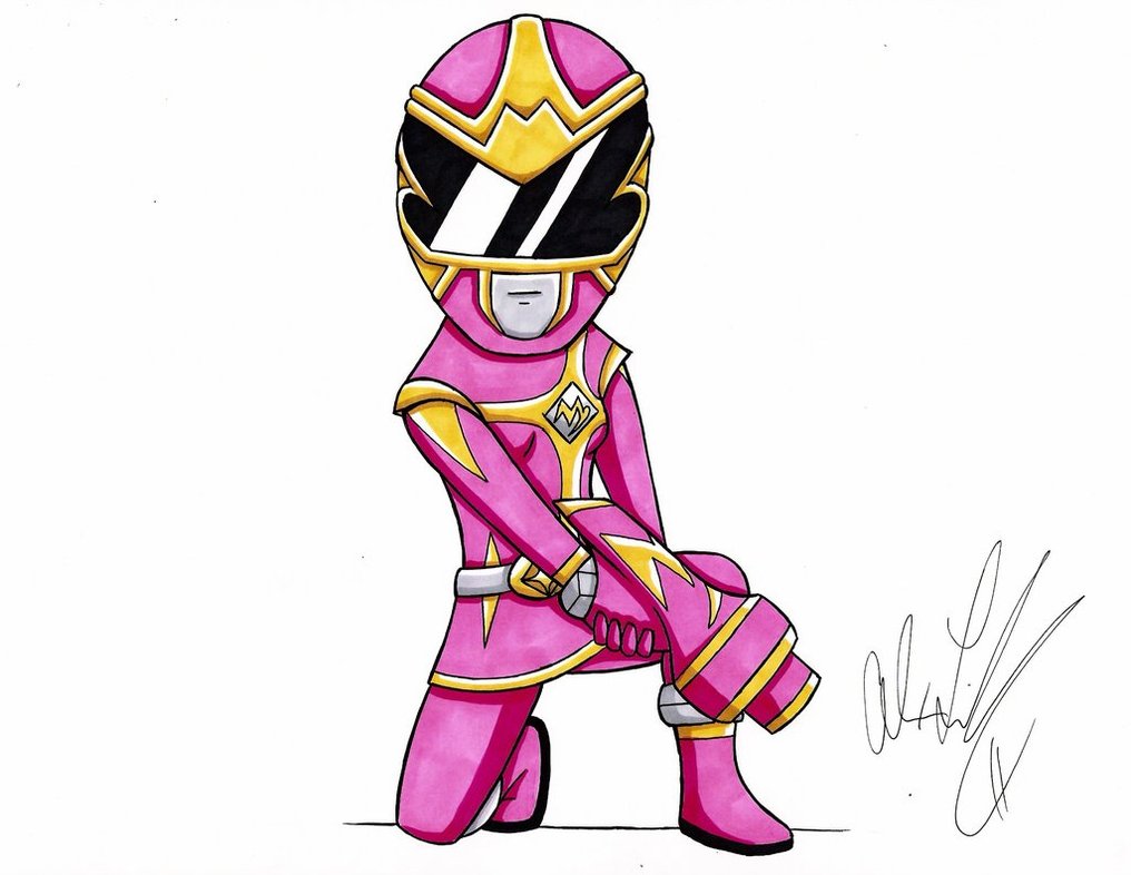 1016x786 Pink Zodiac Ranger By Toonartist