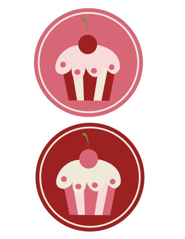 612x792 Printable Cupcake Motif For Goodie Bag Cupcake Snack Party