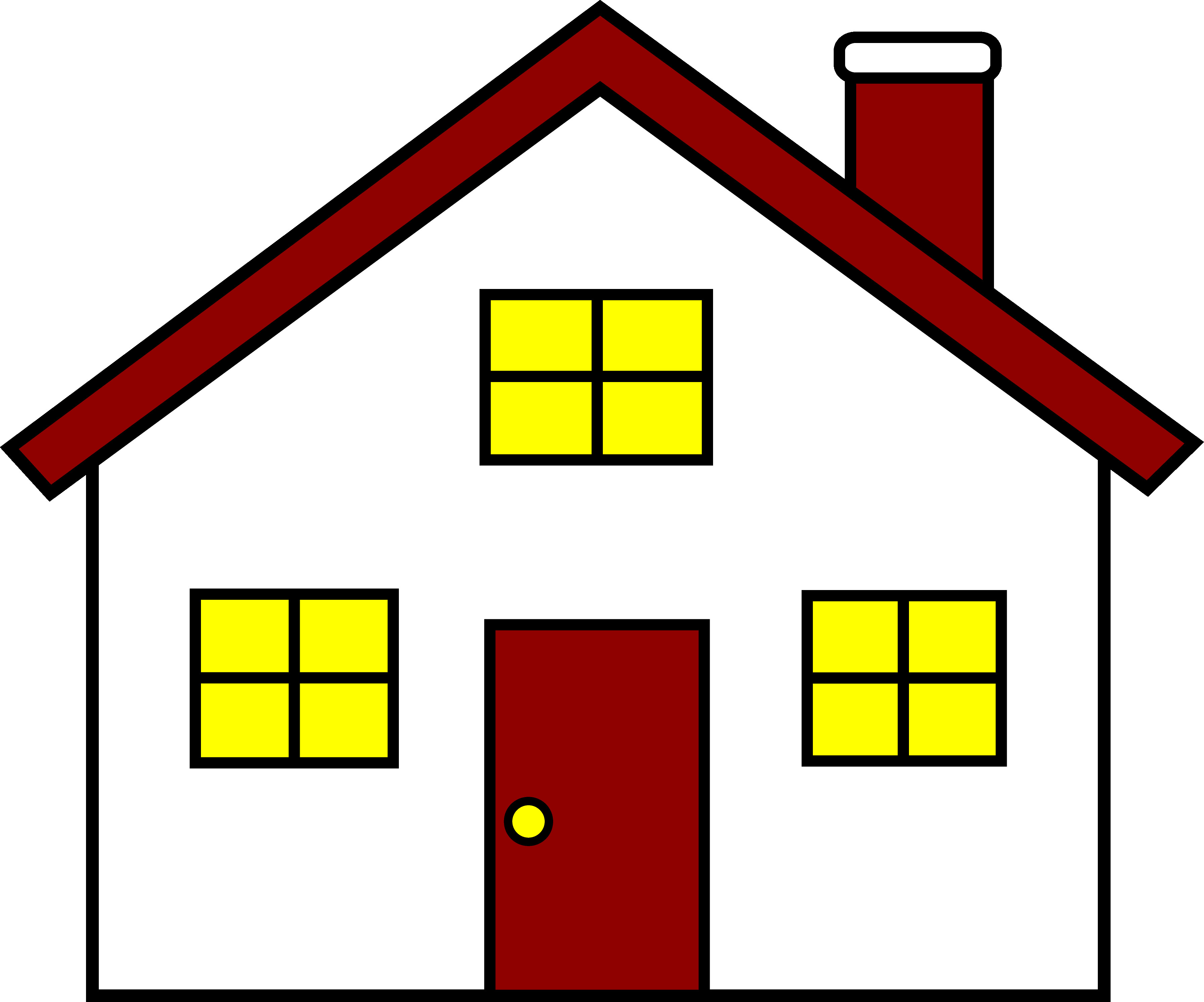 3583x2982 Clip Art Home Clipart 2 Clipartix Within Free House