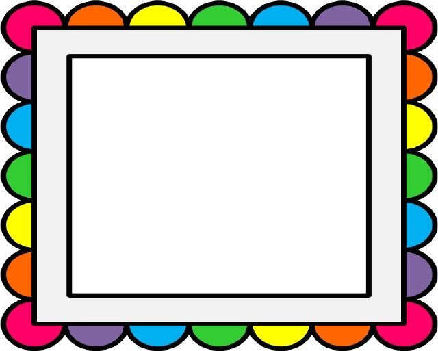 640x513 Rainbow Border Pano Rainbows Clip Art And Scrapbook Free