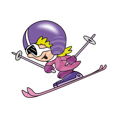 400x400 Skiis Clipart