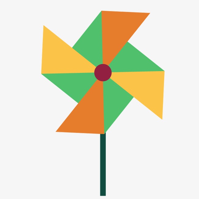 650x650 Flat Windmill, Windmill, Wind, Pinwheel Png Image And Clipart