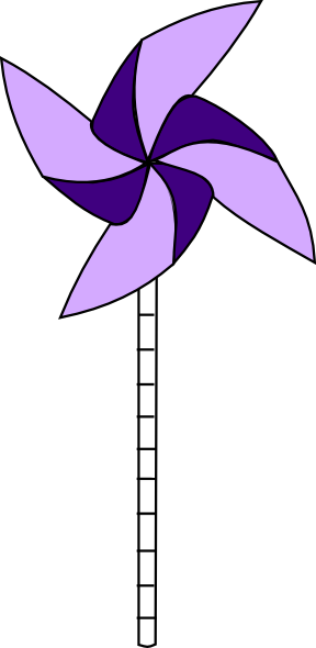 288x590 Purple Pinwheel Clip Art