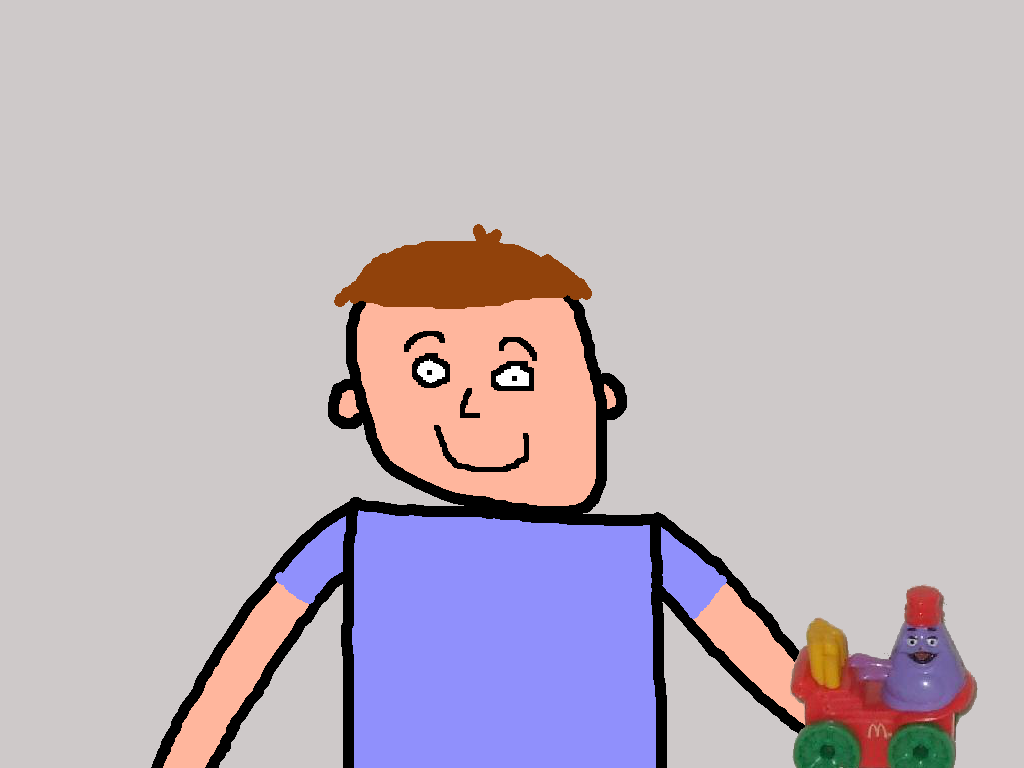 1024x768 Dane Playing With A Grimace Pipe Organ Toy By Pikachuxash