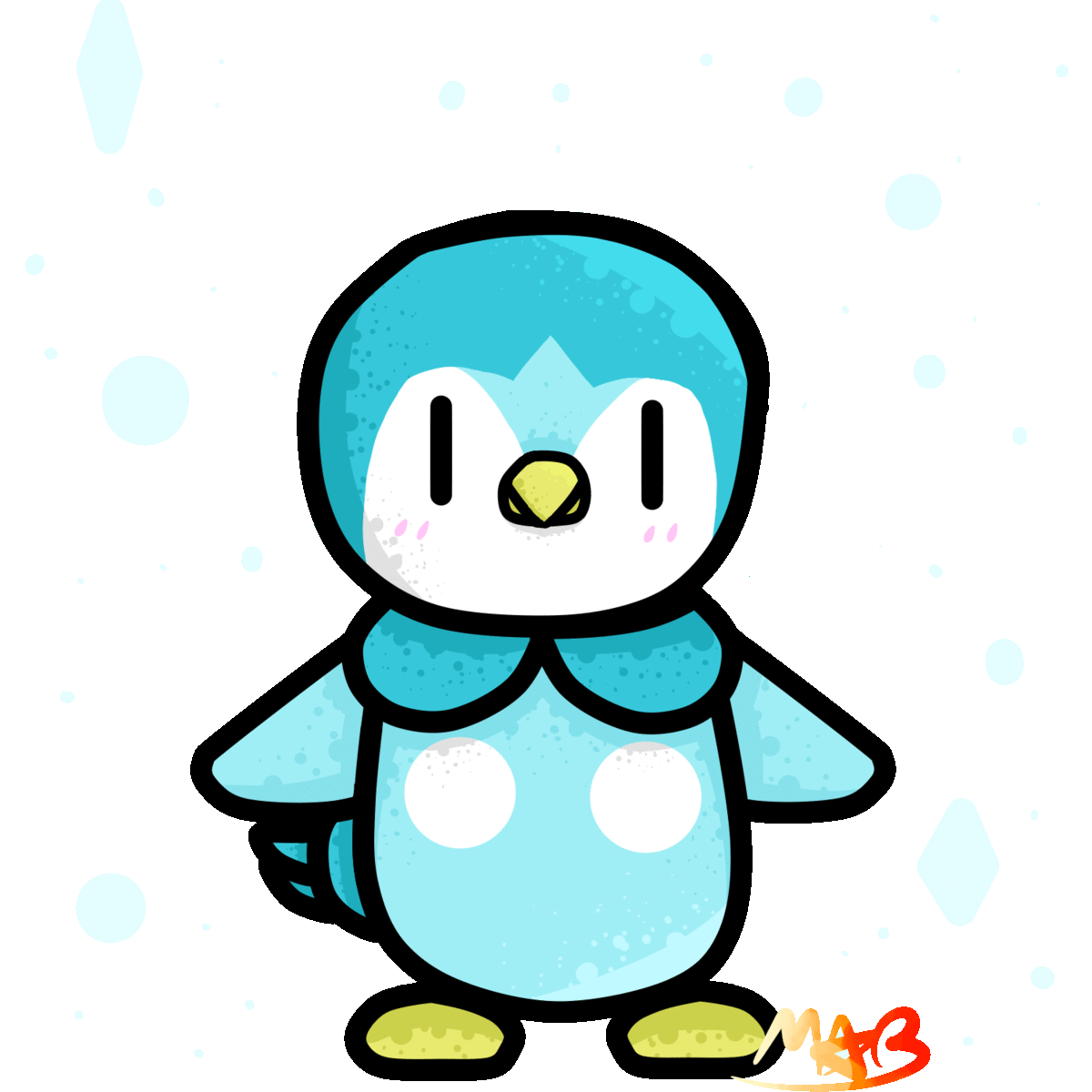 1200x1200 Shiny Piplup Gif! (Has Speedpaint) By Thedrawingmorgs
