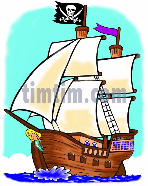 Pirate Boat Clipart