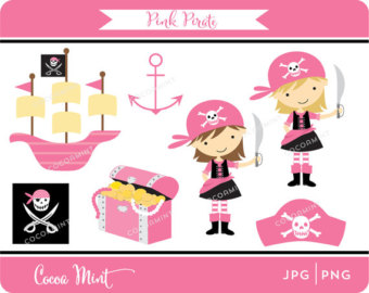 340x270 Pink Clipart Pirate Ship