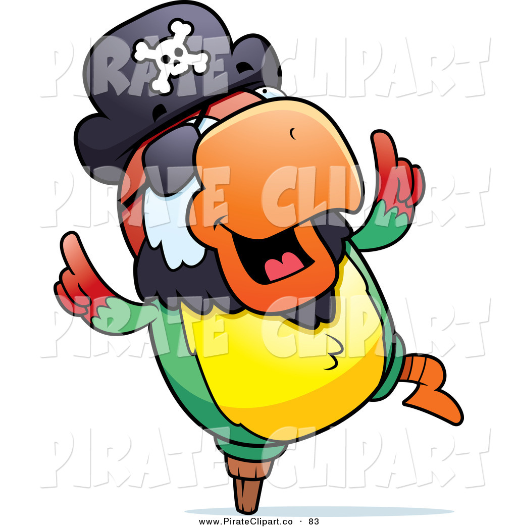 1024x1044 Vector Clip Art Of A Dancing Pirate Porrot On White By Cory Thoman